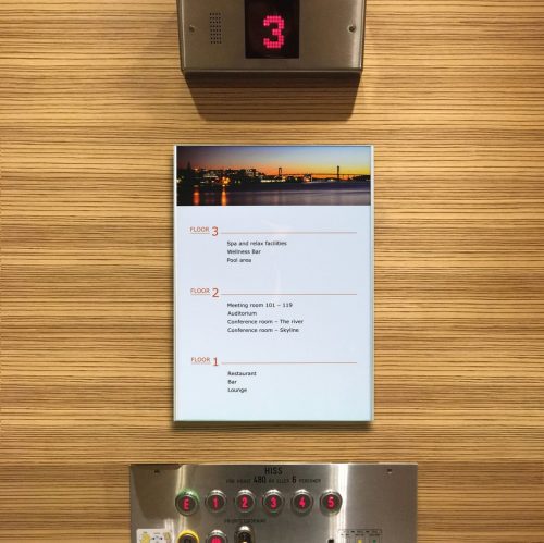 Elevator Lobby Signs